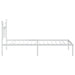 Cadru de pat din metal cu tăblie, alb, 100x200 cm - WALTI WALTI
