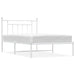 Cadru de pat din metal cu tăblie, alb, 107x203 cm - WALTI WALTI