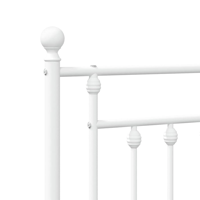 Tăblie de pat de schimb metalică, alb, 75 cm WALTI