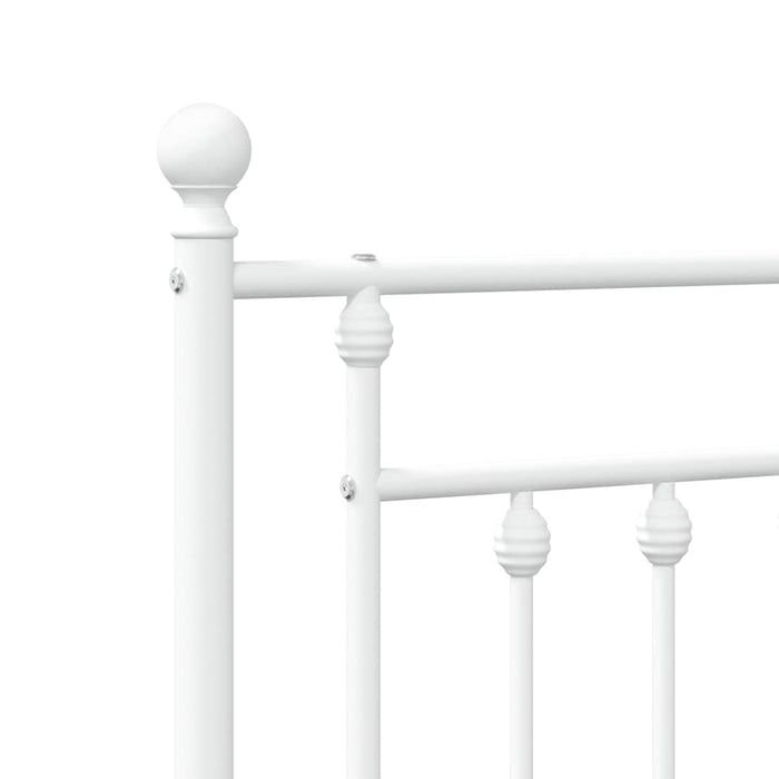 Tăblie de pat de schimb metalică, alb, 100 cm WALTI