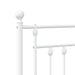 Tăblie de pat metalică, alb, 150 cm - WALTI WALTI