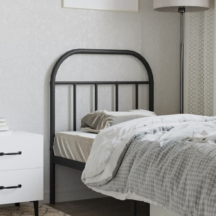 Tăblie de pat de schimb metalică, negru, 75 cm WALTI