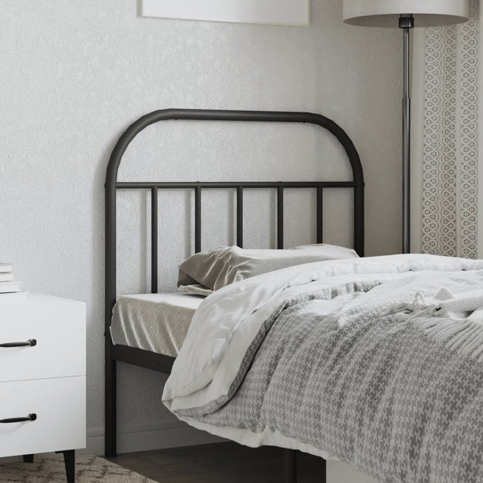 Tăblie de pat de schimb metalică, negru, 80 cm WALTI