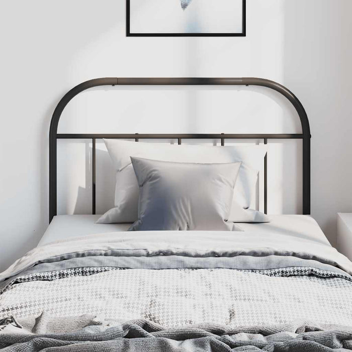 Tăblie de pat de schimb metalică, negru, 100 cm WALTI