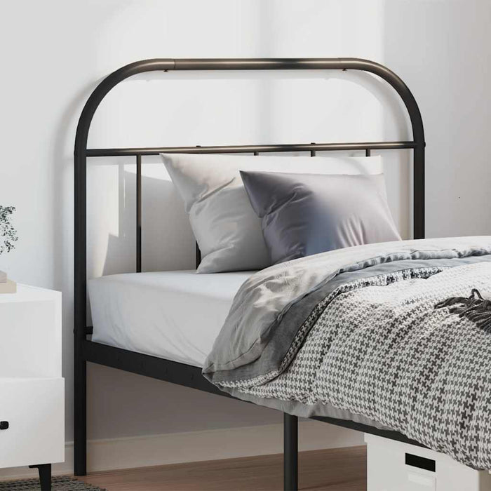 Tăblie de pat de schimb metalică, negru, 100 cm WALTI