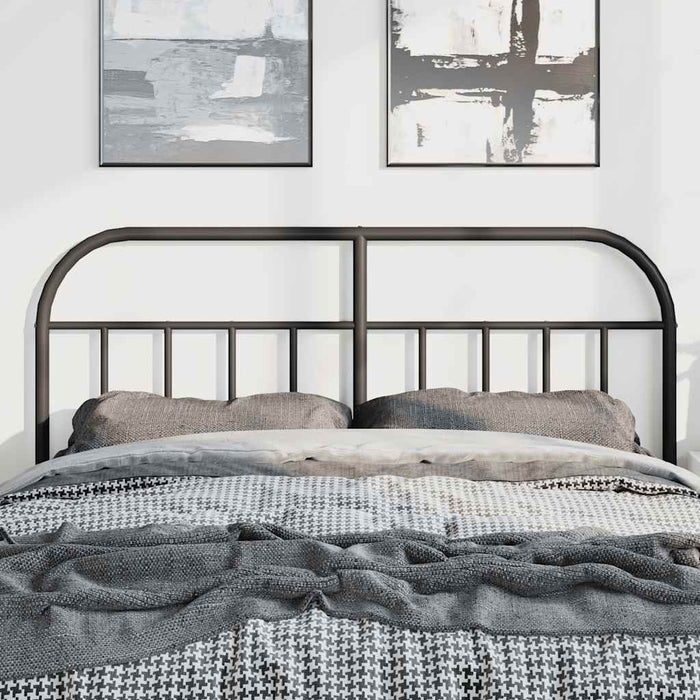 Tăblie de pat de schimb metalică, negru, 135 cm WALTI