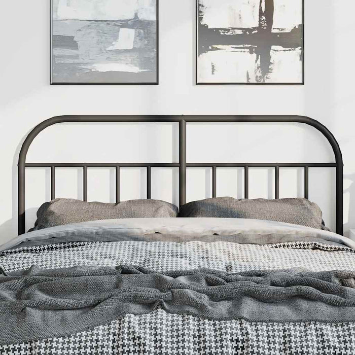 Tăblie de pat de schimb metalică, negru, 150 cm WALTI