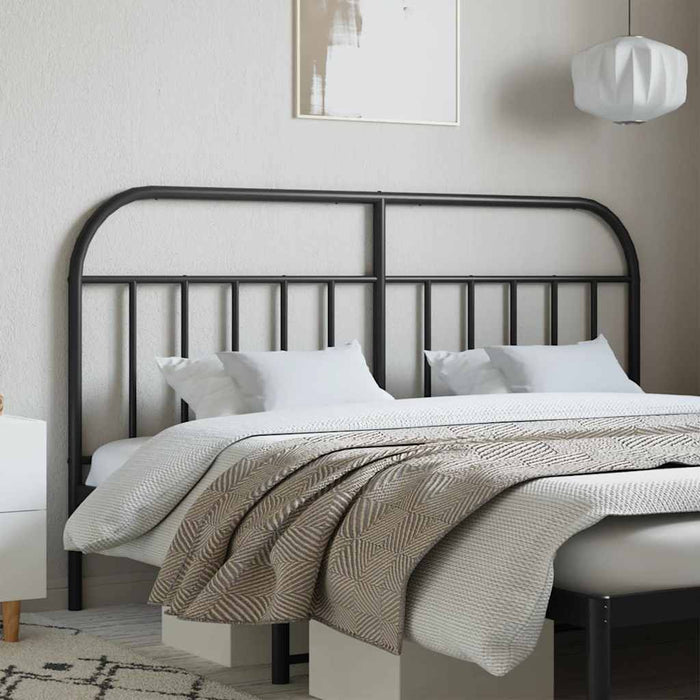 Tăblie de pat de schimb metalică, negru, 160 cm WALTI