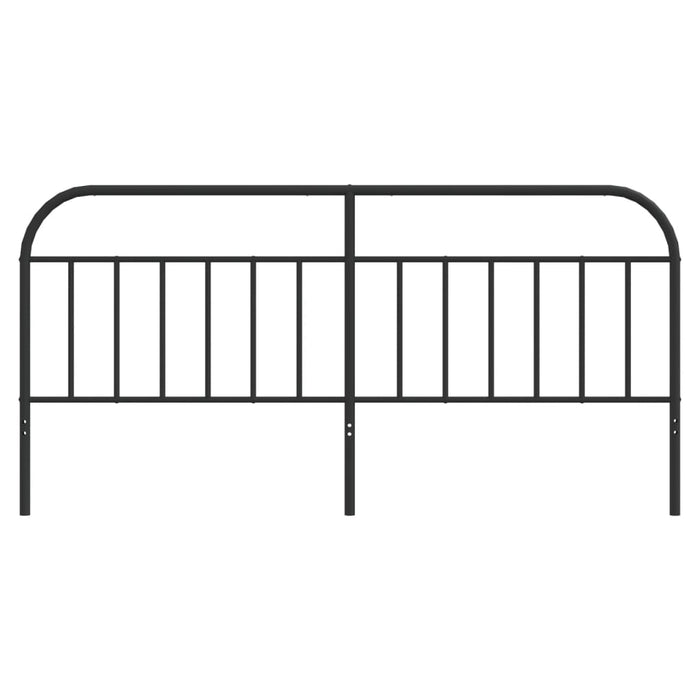 Tăblie de pat de schimb metalică, negru, 200 cm WALTI