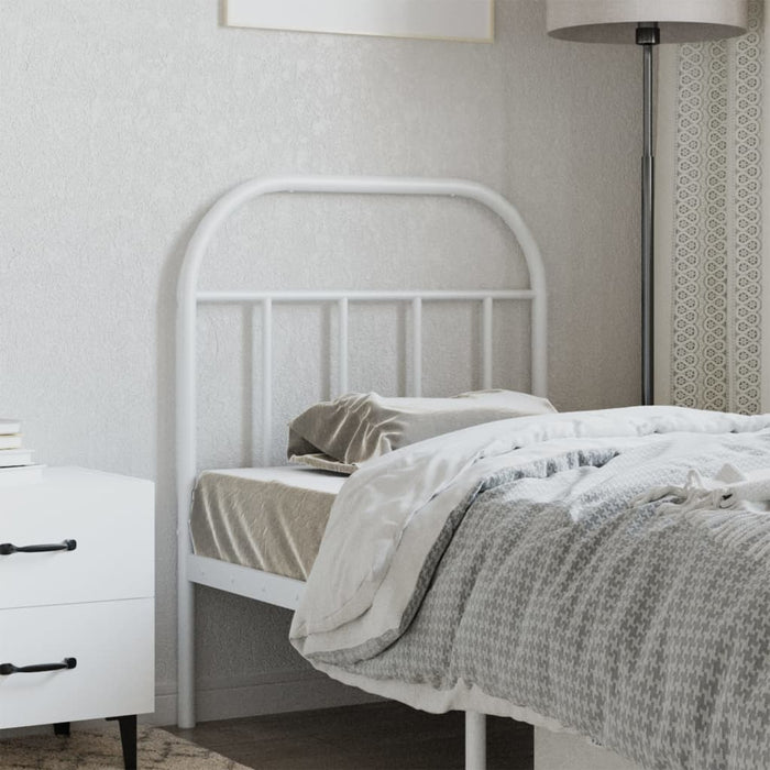 Tăblie de pat de schimb metalică, alb, 75 cm WALTI