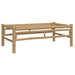 Set mobilier de grădină cu perne alb crem, 2 piese, bambus - WALTI WALTI