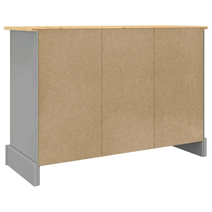 Servantă Corona, gri, 112x43x78 cm, lemn masiv de pin mexican - WALTI WALTI