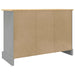 Servantă Corona, gri, 112x43x78 cm, lemn masiv de pin mexican - WALTI WALTI