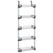 Organizator pentru ușă cu 5 rafturi 52x20x135 cm aluminiu - WALTI WALTI