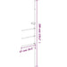 Suport pentru prosoape, 47x280 cm, aluminiu - WALTI WALTI