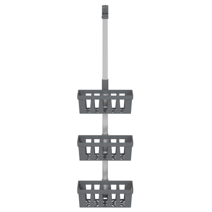 Raft suspendat pentru duș 30x15x(67-105) cm aluminiu - WALTI WALTI