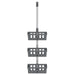 Raft suspendat pentru duș 30x15x(67-105) cm aluminiu - WALTI WALTI