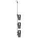 Raft suspendat pentru duș 30x15x(67-105) cm aluminiu - WALTI WALTI