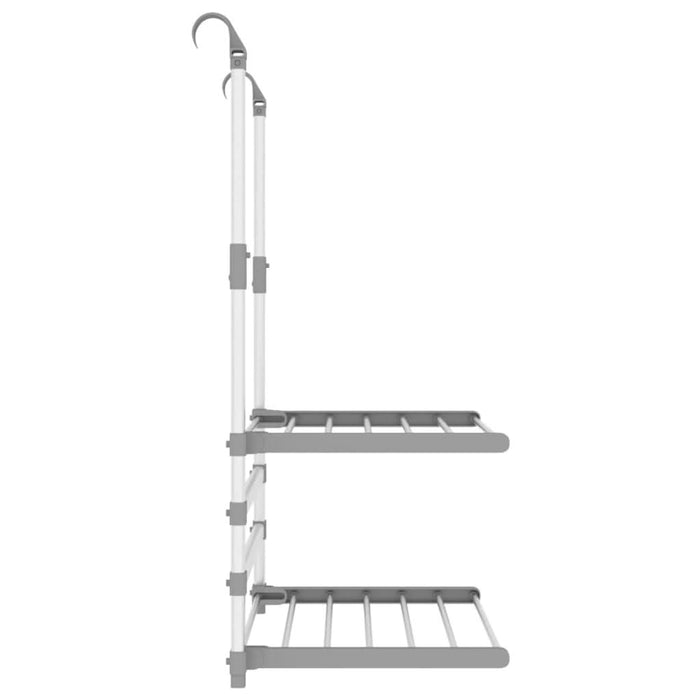 Suport de uscare pentru balcon, 54x25x42 cm, aluminiu - WALTI WALTI