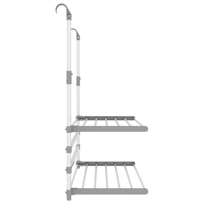 Suport de uscare pentru balcon 89x25x(60-95) cm aluminiu - WALTI WALTI