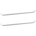 Șine pentru perdele 2 buc, alb și argintiu, 40-60 cm, aluminiu - WALTI WALTI