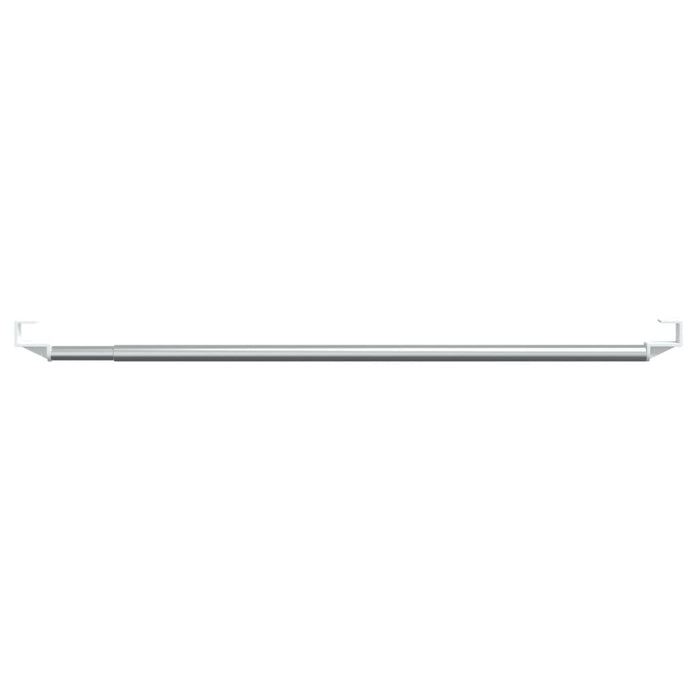 Șine pentru perdele 2 buc, alb și argintiu, 40-60 cm, aluminiu - WALTI WALTI