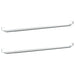 Șine pentru perdele 2 buc, alb și argintiu, 60-105 cm, aluminiu - WALTI WALTI