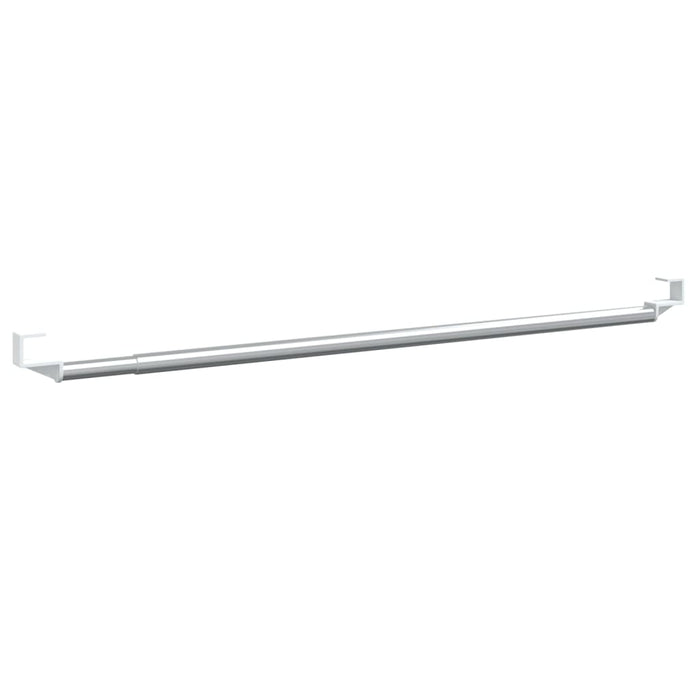 Șine pentru perdele 2 buc, alb și argintiu, 60-105 cm, aluminiu - WALTI WALTI