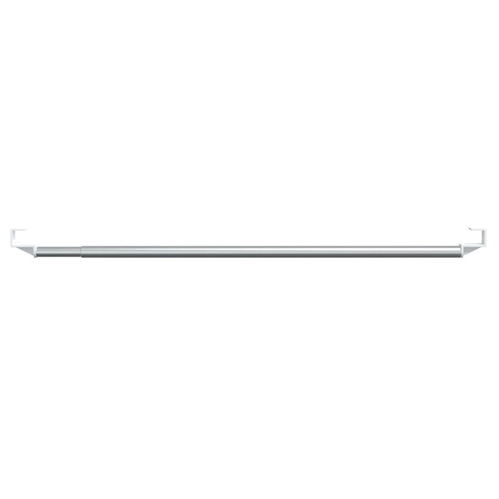 Șine pentru perdele 2 buc, alb și argintiu, 60-105 cm, aluminiu - WALTI WALTI