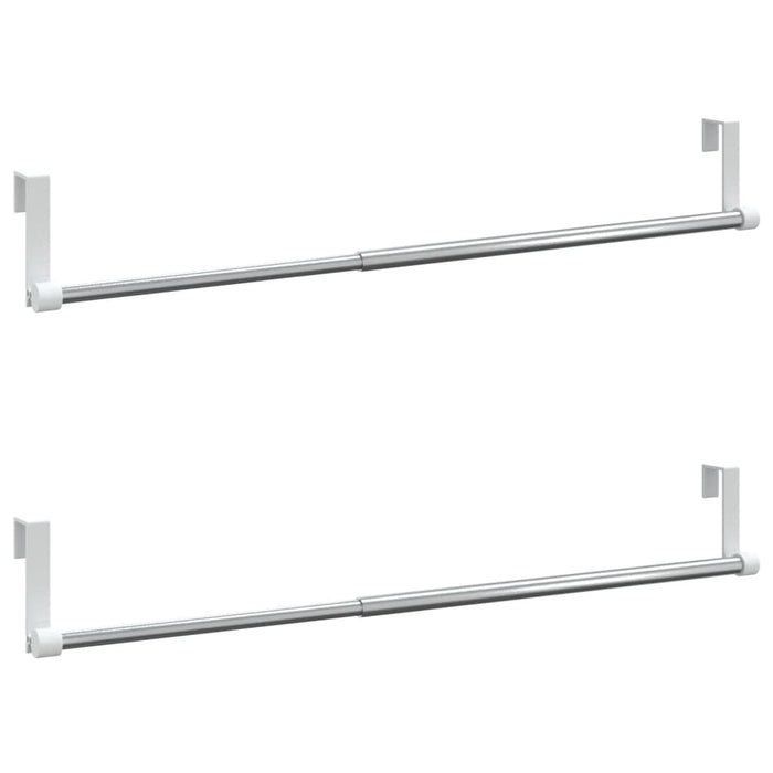 Șine pentru perdele 2 buc, alb și argintiu, 40-60 cm, aluminiu WALTI