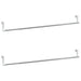 Șine pentru perdele 2 buc, alb și argintiu, 60-105 cm, aluminiu - WALTI WALTI