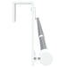 Șine pentru perdele 2 buc, alb și argintiu, 60-105 cm, aluminiu - WALTI WALTI
