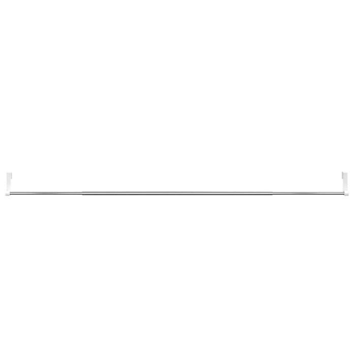 Șine pentru perdele 2 buc, alb și argintiu, 90-135 cm, aluminiu - WALTI WALTI