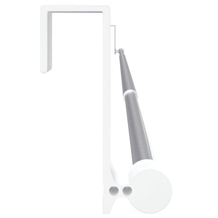 Șine pentru perdele 2 buc, alb și argintiu, 90-135 cm, aluminiu - WALTI WALTI