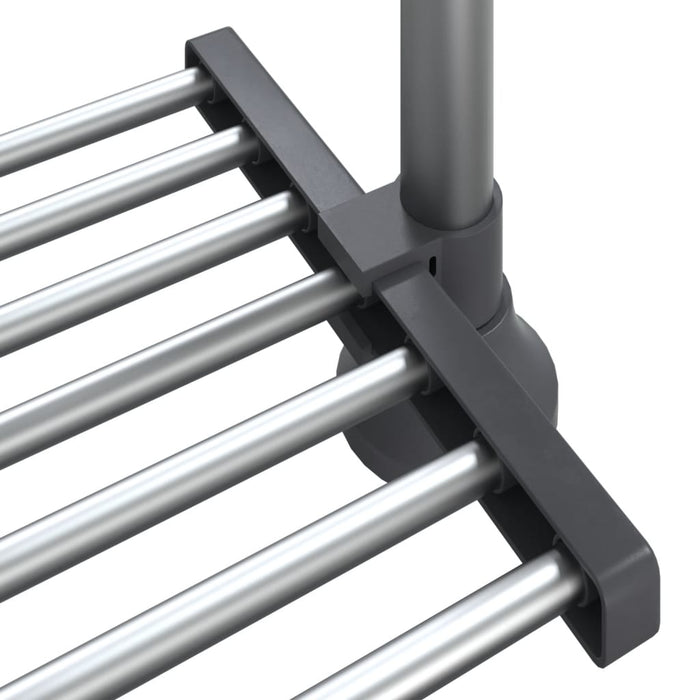 Raft de bucătărie 50x25x(50-70) cm, aluminiu WALTI