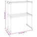 Raft pentru cuptor cu microunde, alb, 51x27x63 cm aluminiu - WALTI WALTI