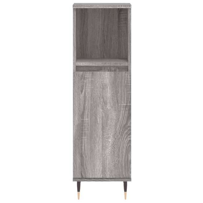Set dulapuri de baie, 3 piese, gri sonoma, lemn prelucrat - WALTI WALTI