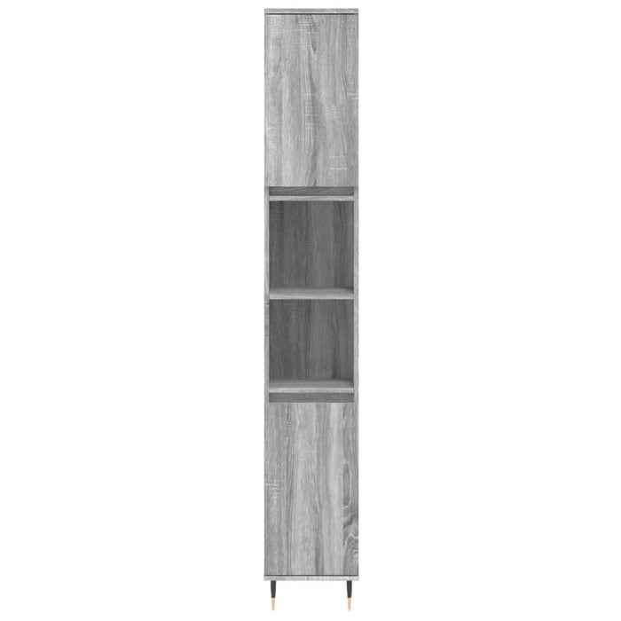 Set dulapuri de baie, 3 piese, gri sonoma, lemn prelucrat - WALTI WALTI
