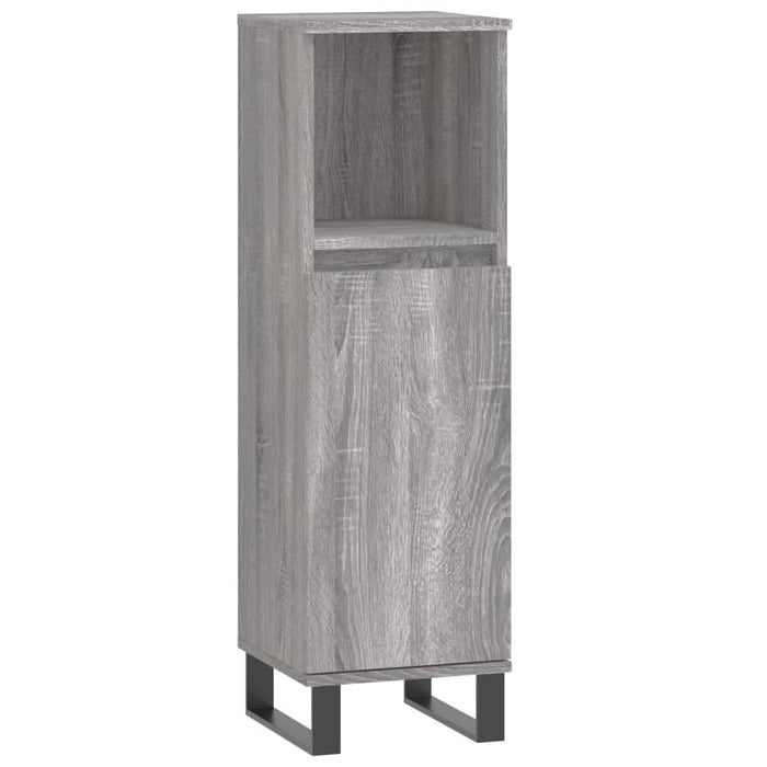 Set dulapuri de baie, 3 piese, gri sonoma, lemn prelucrat - WALTI WALTI