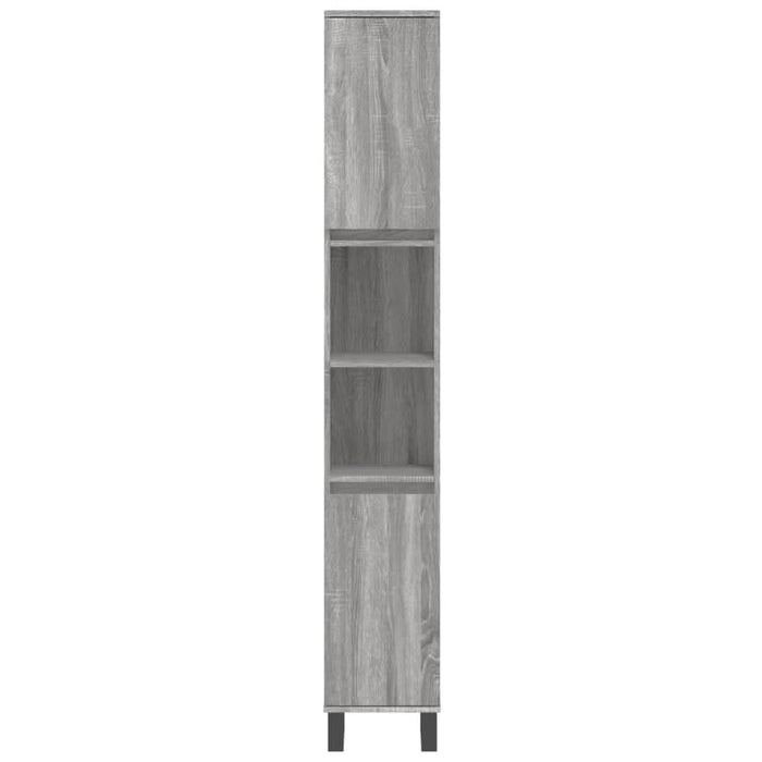 Set dulapuri de baie, 3 piese, gri sonoma, lemn prelucrat - WALTI WALTI