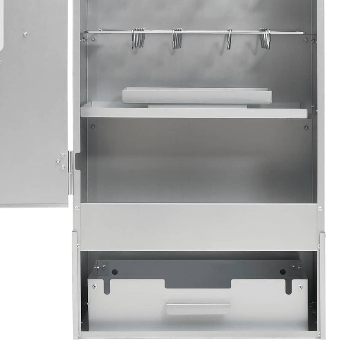 Afumătoare grătar cu așchii lemn 44,5x29x110 cm oțel galvanizat - WALTI WALTI