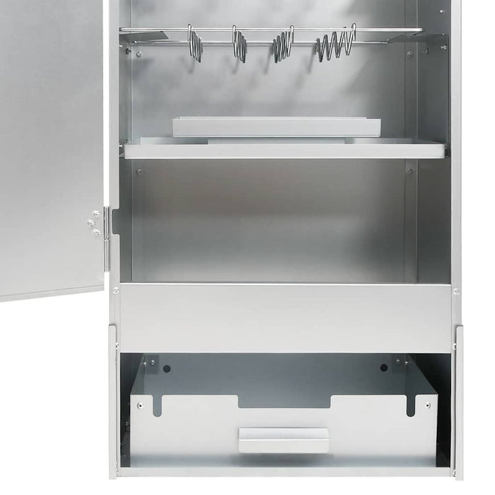 Afumătoare grătar cu așchii lemn 44,5x29x110 cm oțel galvanizat - WALTI WALTI