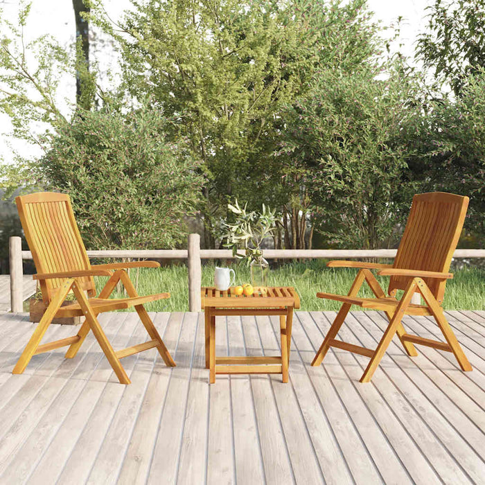 Set lounge de grădină, 3 piese, lemn masiv de tec WALTI