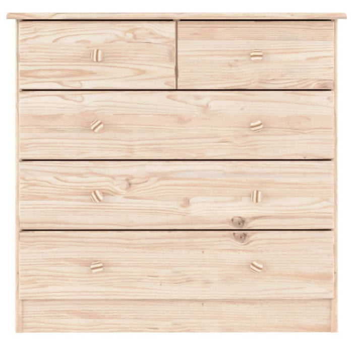 Comodă cu sertare ALTA, 77x35x73 cm, lemn masiv de pin - WALTI WALTI