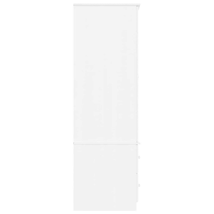 Dulap „ALTA”, alb, 90x55x170 cm, lemn masiv de pin - WALTI WALTI