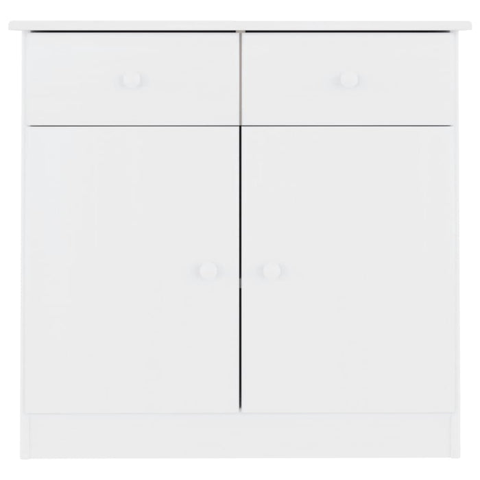 Dulap ALTA, alb, 77x35x73 cm, lemn masiv de pin WALTI