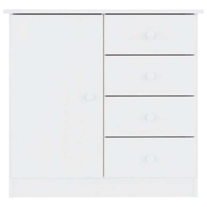 Dulap ALTA, alb, 77x35x73 cm, lemn masiv de pin WALTI