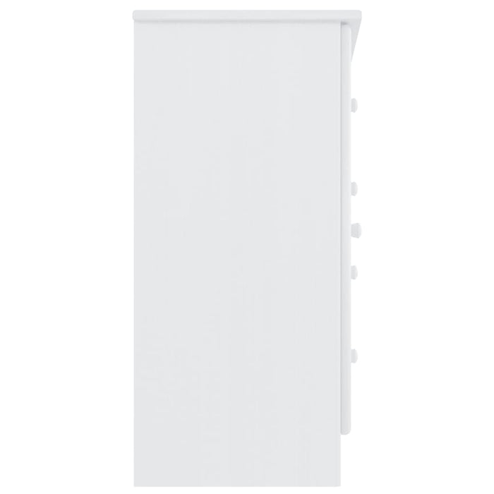 Dulap ALTA, alb, 77x35x73 cm, lemn masiv de pin WALTI