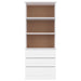 Bibliotecă cu sertare „ALTA”, alb, 60x35x142 cm, lemn masiv pin - WALTI WALTI