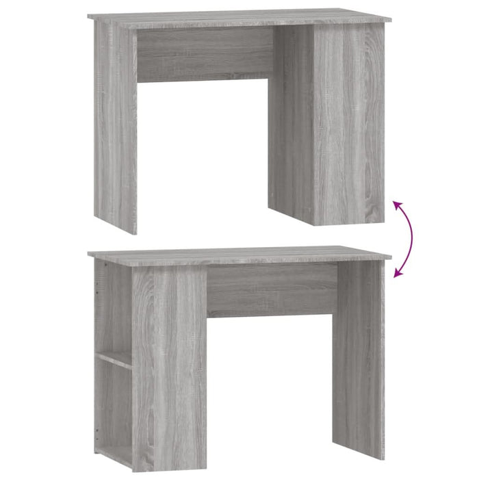 Birou, gri sonoma, 100x55x75 cm, lemn prelucrat - WALTI WALTI